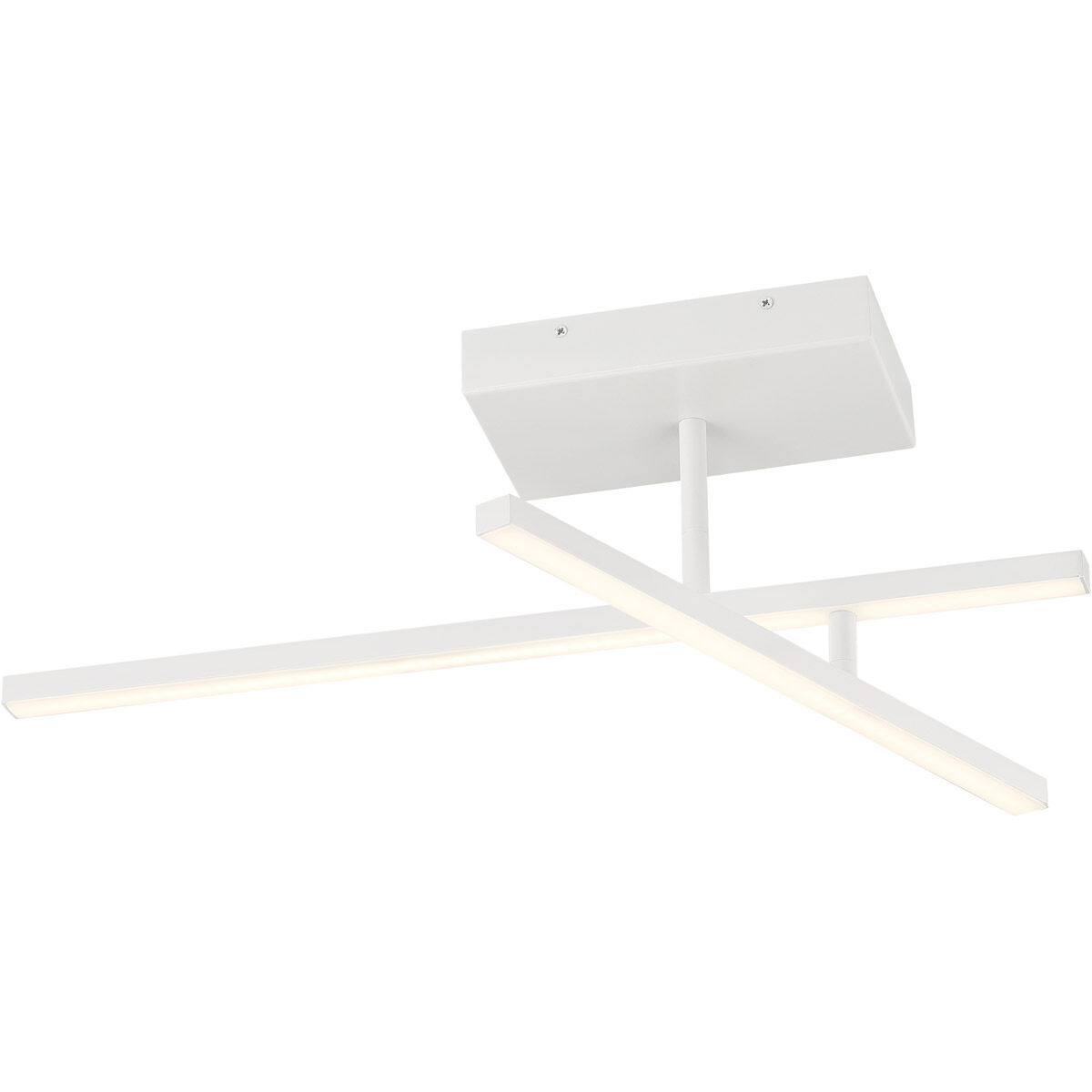 Duo LED 4.75 inch Matte White Semi-Flush Mount Ceiling Light